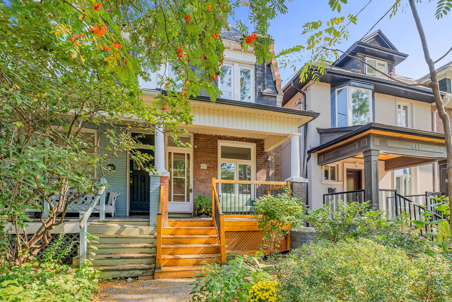Semi-detached home at 667 Shaw Street, Palmerston-Little Italy, Toronto